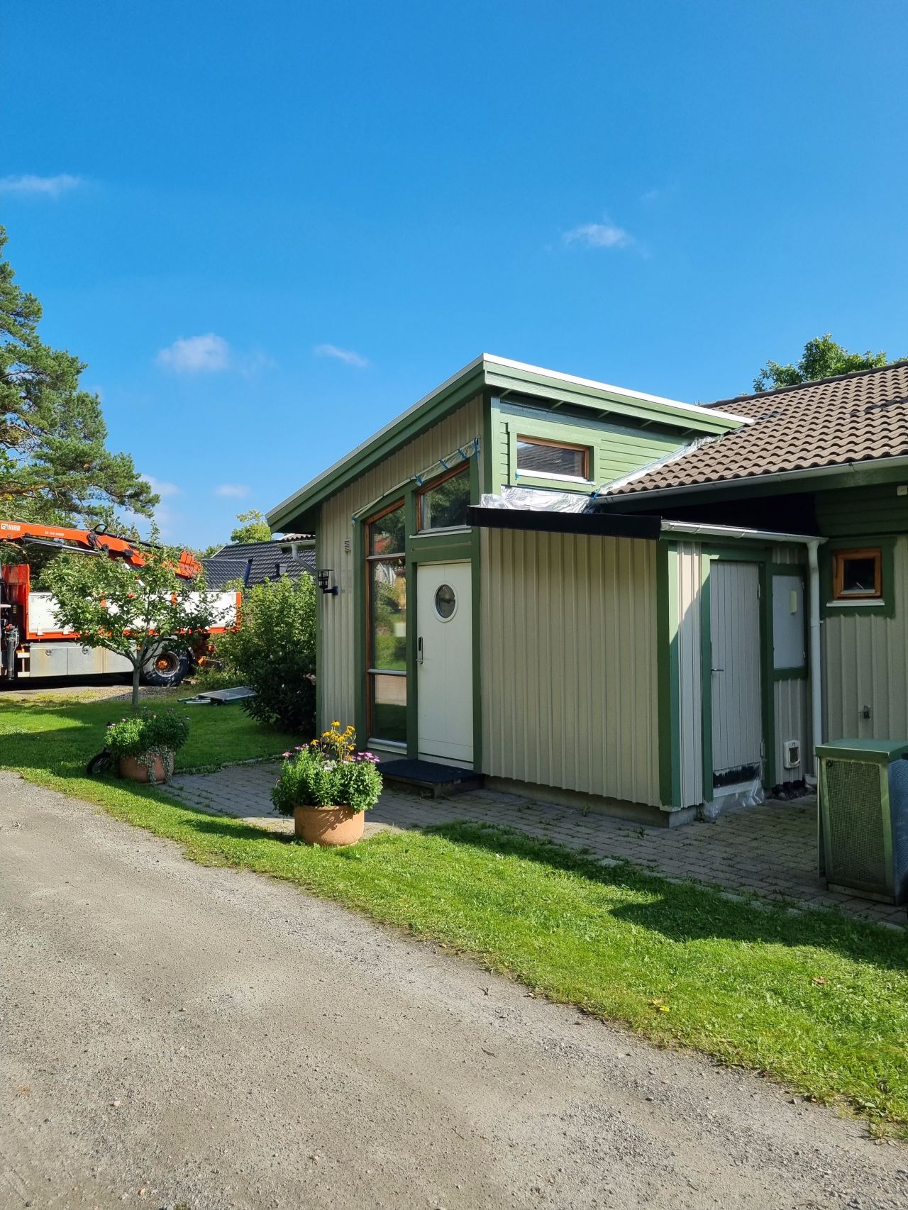 Bild från arbete med Fasadmålning i Göteborg